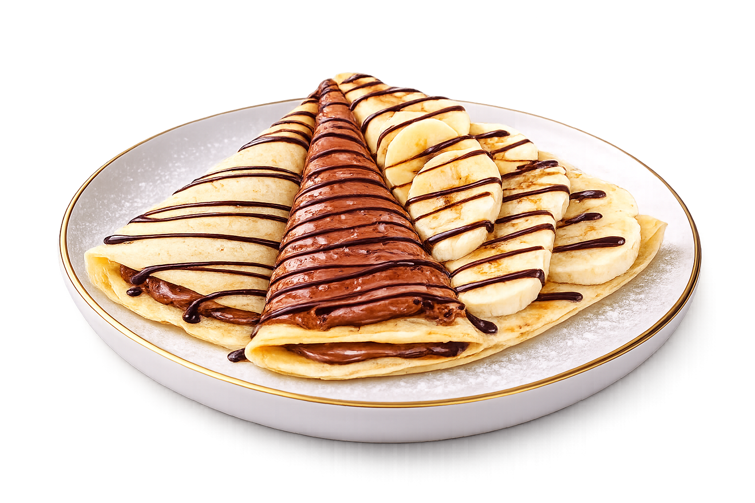 კრეპი შოკოლადით და ბანანით